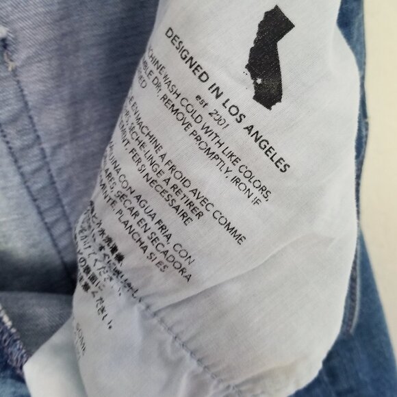 AG Kora High Waist Wide Leg Jeans In Fortunate Blue Women's 31 Designer $235 - Picture 12 of 16